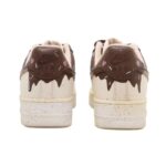 [Custom Chocolate girl]  Air Force 1 Skateboarding Shoes Women's Low-top Yellow/Brown - Image 4