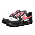 [Custom Meat powder three-hook female]  Air Force 1 Skateboarding Shoes Women's - Image 3