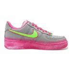 [Custom Fluorescent green powder core]  Air Force 1 Skateboarding Shoes Women's Low-top Heather Gray/Dusty Pink - Image 3