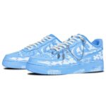 [Custom Women's dyed scratch-off bone pattern chain]  Air Force 1 Skateboarding Shoes Women's - Image 3