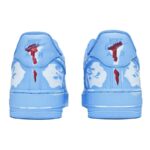 [Custom Women's dyed scratch-off bone pattern chain]  Air Force 1 Skateboarding Shoes Women's - Image 4