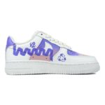 [Custom Gradual vapor wave]  Air Force 1 Skateboarding Shoes Women's Low-top Pink/white/purple - Image 3
