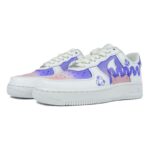 [Custom Gradual vapor wave]  Air Force 1 Skateboarding Shoes Women's Low-top Pink/white/purple - Image 2