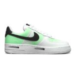 [Custom Black-green heart star]  Air Force 1 Skateboard Shoes Women's Low-Top White/Black/Green - Image 3