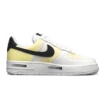 [Custom Black and yellow band-aids]  Air Force 1 Skateboard Shoes Women's Low-Top White/Black Yellow - Image 3