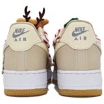 [Custom Christmas party]  Air Force 1 Skateboarding Shoes Women's Low-top Brown/brown/beige/red/green/white - Image 6