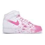 [Custom The female thief's heart was captured at the scene]  Air Force 1 Skateboard Shoes Women's Mid-Top Pink - Image 2