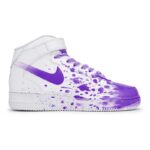 [Custom female tryst]  Air Force 1 Skateboard Shoes Women's Mid-Top Purple - Image 3