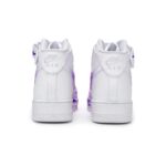 [Custom female tryst]  Air Force 1 Skateboard Shoes Women's Mid-Top Purple - Image 5