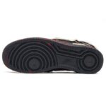 [Custom The female version of the Soaring Snake]  Air Force 1 Skateboarding Shoes Women's Low-top Black/Red - Image 6