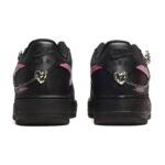 [Custom Female Shadow Floyd black pink]  Air Force 1 Skateboarding Shoes Women's Low-top Black/Pink - Image 3