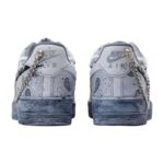 [Custom The female style is dyed with cashew flower grayish-black]  Air Force 1 Skateboarding Shoes Women's - Image 4