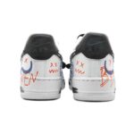 [Custom Fluid Flamboyant Blue And Orange Style]  Air Force 1 Skateboarding Shoes Low-top Blue/Orange - Image 4