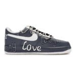 [Custom Simple life in black and white for women]  Air Force 1 Skateboarding Shoes Women's Low-top White - Image 2