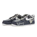 [Custom Simple life in black and white for women]  Air Force 1 Skateboarding Shoes Women's Low-top White - Image 3