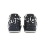 [Custom Simple life in black and white for women]  Air Force 1 Skateboarding Shoes Women's Low-top White - Image 4