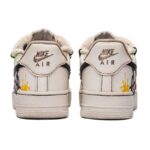 [Custom Women's ink-wash art in pink and blue]  Air Force 1 Skateboarding Shoes Women's Low-top Pink And Blue - Image 4