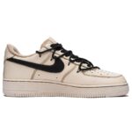 [Custom Female street graffiti in black and brown]  Air Force 1 Skateboarding Shoes Women's Low-top Black/Brown - Image 2