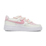 [Custom Women's blue cherry blossom pinkish-green]  Air Force 1 Skateboarding Shoes Women's - Image 3