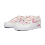[Custom Women's blue cherry blossom pinkish-green]  Air Force 1 Skateboarding Shoes Women's - Image 4
