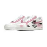 [Custom Passionate love with pink charm]  Air Force 1 Kids' Skateboarding Shoes Grade School - Image 2