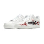 [Custom Red restricted area]  Air Force 1 Kids' Skateboarding Shoes Grade School - Image 3