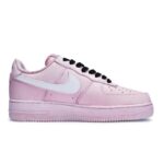 [Custom Strawberry Bow]  Air Force 1 Skateboarding Shoes Women's Low-top Black/pink - Image 3