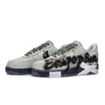 [Custom Diary of a Woman's Escape]  Air Force 1 Skateboarding Shoes Women's Low-top Grey/black - Image 3