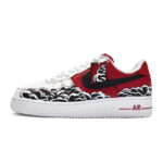 [Custom A woman's beauty is like a rose river]  Air Force 1 Skateboarding Shoes Women's Low-top White - Image 2
