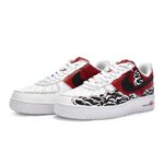 [Custom A woman's beauty is like a rose river]  Air Force 1 Skateboarding Shoes Women's Low-top White - Image 4