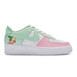 [Custom Lime And Peach]  Air Force 1 Skateboarding Shoes Women's - Image 2