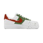 [Custom Christmas Snowy Night]  Air Force 1 Skateboarding Shoes Women's Low-top White - Image 4