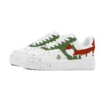 [Custom Christmas Snowy Night]  Air Force 1 Skateboarding Shoes Women's Low-top White - Image 3