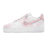 [Custom Summer Peach Peach]  Air Force 1 Skateboarding Shoes Women's Low-top Pink/white - Image 2