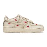 [Custom Women's coffee dyed with cherries]  Air Force 1 Skateboarding Shoes Women's - Image 2