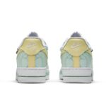 [Custom Transformational geometry]  Air Force 1 Skateboarding Shoes Women's Low-top Green, Yellow, White - Image 3