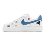 [Custom Halloween Batgirl]  Air Force 1 Skateboarding Shoes Women's Low-top Black - Image 2