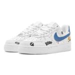 [Custom Halloween Batgirl]  Air Force 1 Skateboarding Shoes Women's Low-top Black - Image 3