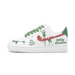 [Custom Elven Elk Woman]  Air Force 1 Skateboarding Shoes Women's Low-top Red