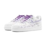 [Custom Purple lover's heart]  Air Force 1 Skateboarding Shoes Women's - Image 4