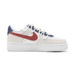 [Custom Deconstructing the Christmas striped woman]  Air Force 1 Skateboarding Shoes Women's Low-top Blue - Image 3