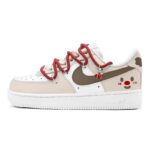 [Custom Santa Fawn]  Air Force 1 Kids' Skateboarding Shoes Grade School - Image 2