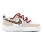 [Custom Santa Fawn]  Air Force 1 Kids' Skateboarding Shoes Grade School - Image 4