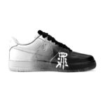 [Custom The female version of Dark Seven Deadly SINS BUG Black and White]  Air Force 1 Skateboarding Shoes Women's Low-top Black/white - Image 2