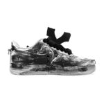 [Custom A female skull in black and white]  Air Force 1 Skateboarding Shoes Women's - Image 4