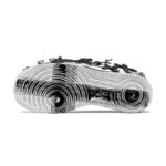 [Custom A female skull in black and white]  Air Force 1 Skateboarding Shoes Women's - Image 6