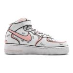 [Custom Dynamic 2D pink and grey for women]  Air Force 1 Skateboarding Shoes Women's - Image 2