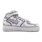 [Custom Female dynamic 2D purple and gray style]  Air Force 1 Skateboarding Shoes Women's - Image 2