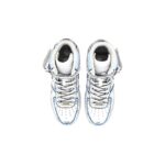 [Custom Women's dynamic 2D blue and gray style]  Air Force 1 Skateboarding Shoes Women's - Image 4