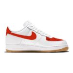 [Custom The Chinese team]  Air Force 1 Skateboarding Shoes Men Low-top Red/white - Image 2
